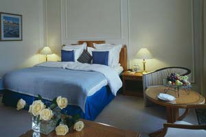 Superior double with city view, king bed, and private facilities